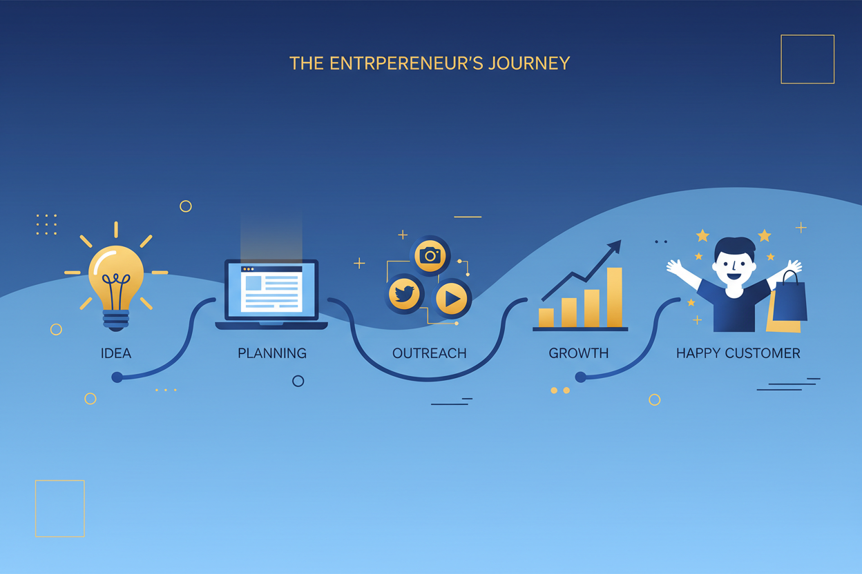 De l'Idée au Client : Le Parcours Digital de l'Entrepreneur Moderne