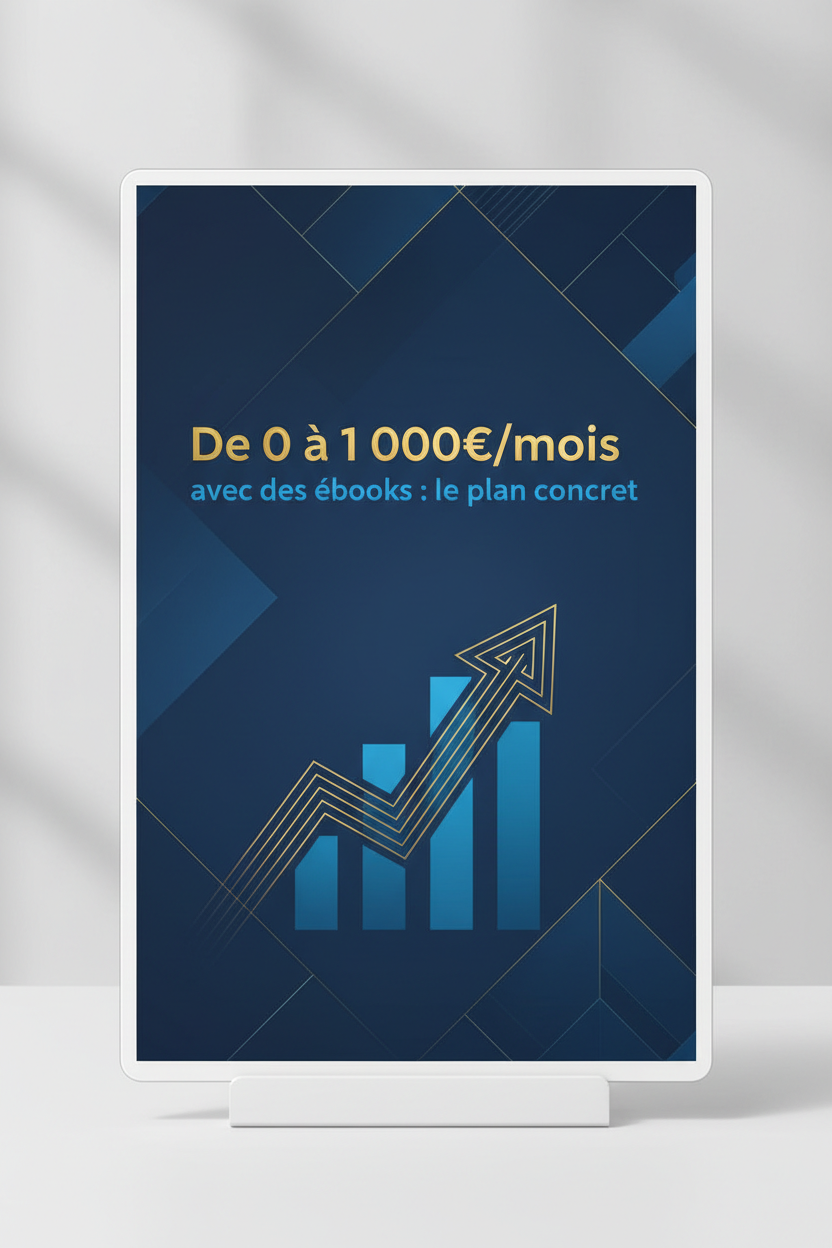 0 à 1 000€/mois avec des ebooks : le plan concret