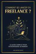 Couverture ebook - Comment se lancer en freelance ?
